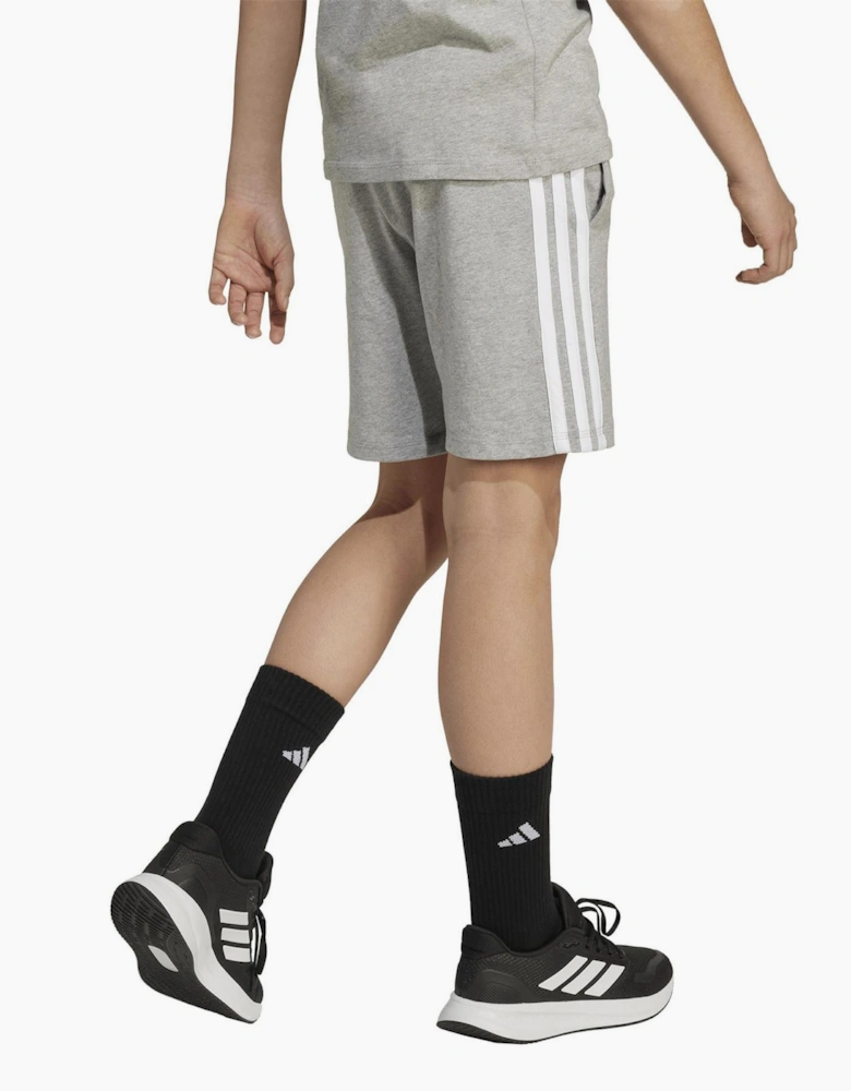 Essentials 3 Stripe Jersey Short Juniors