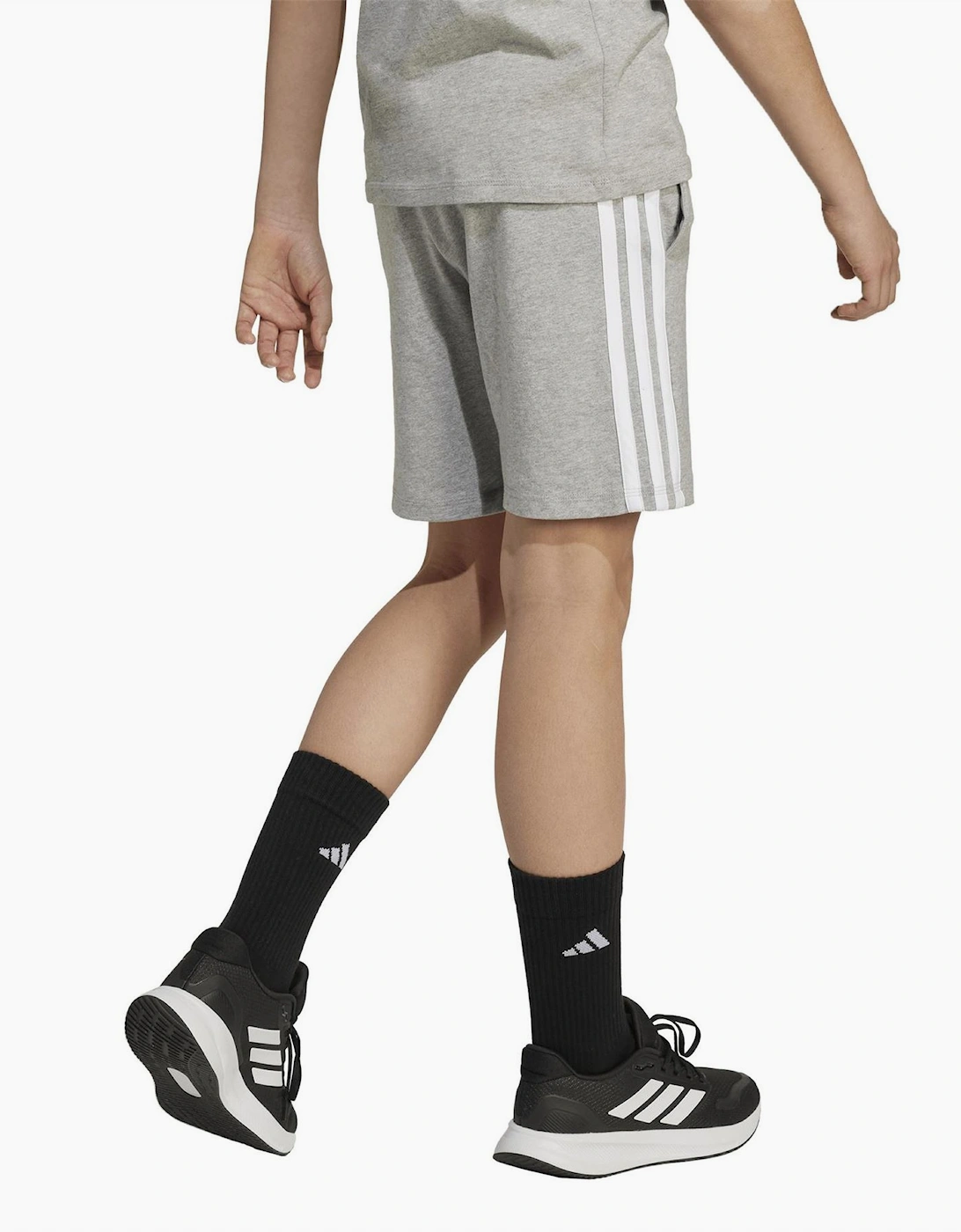 Essentials 3 Stripe Jersey Short Juniors