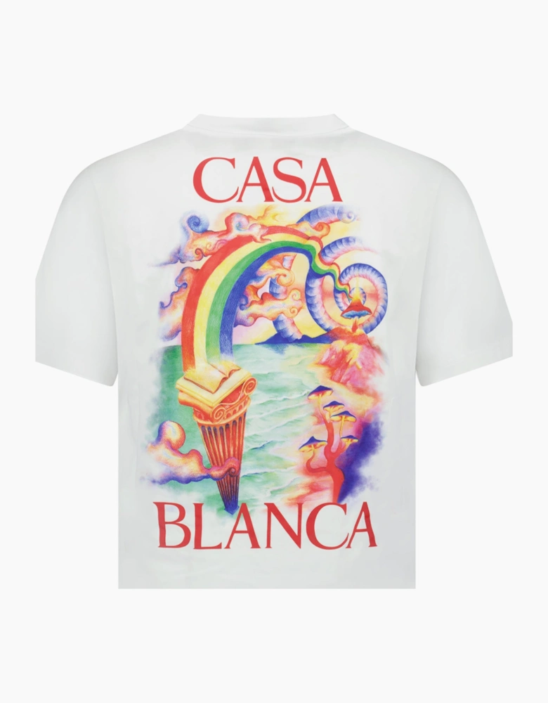 Casablanca Nature Teacher Organic Cotton T-Shirt in White