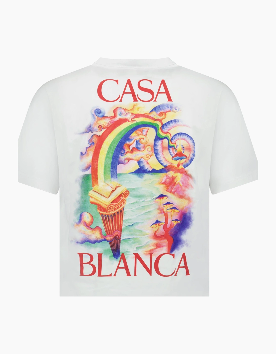 Casablanca Nature Teacher Organic Cotton T-Shirt in White