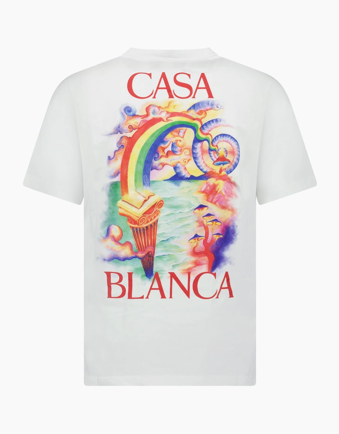 Casablanca Nature Teacher Organic Cotton T-Shirt in White
