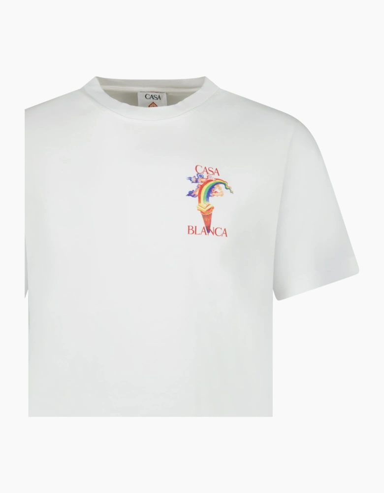 Casablanca Nature Teacher Organic Cotton T-Shirt in White