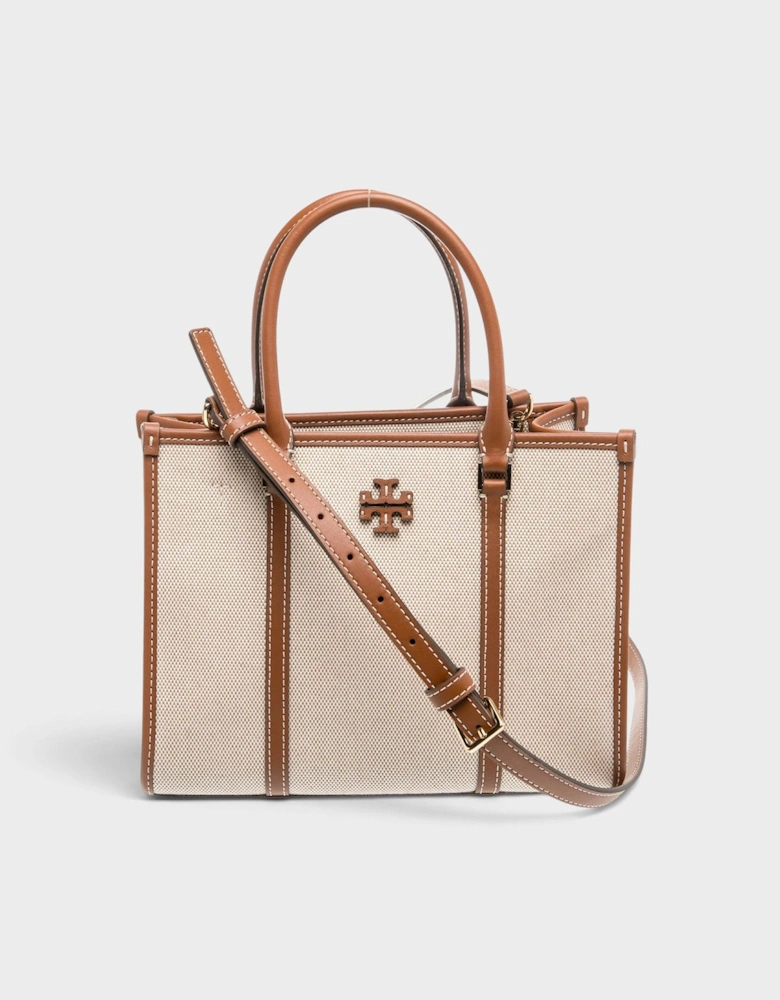 Canvas Top Handle Bag Beige