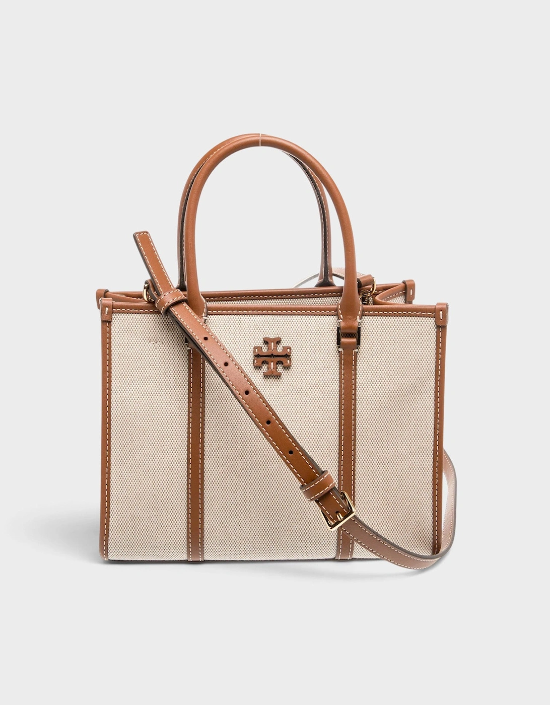 Canvas Top Handle Bag Beige