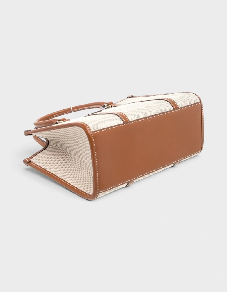 Canvas Top Handle Bag Beige