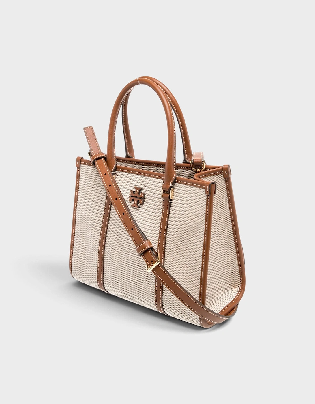 Canvas Top Handle Bag Beige