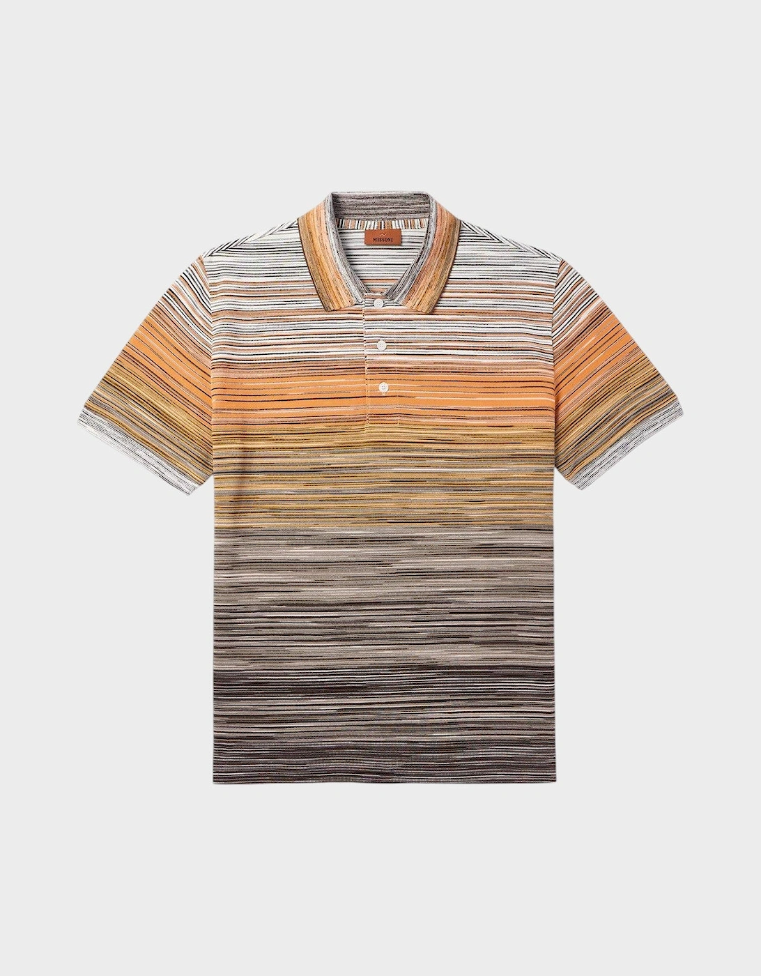Space-Dyed Cotton Piqué Polo-Shirt Multi
