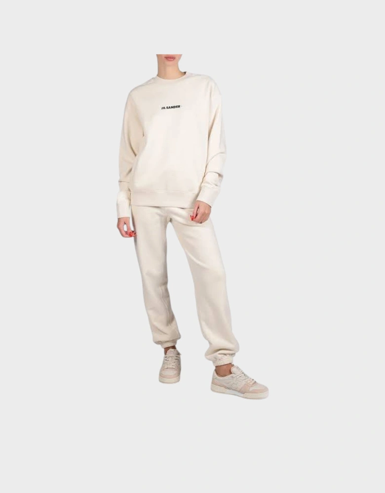 Terry Logo Sweatshirt Cream