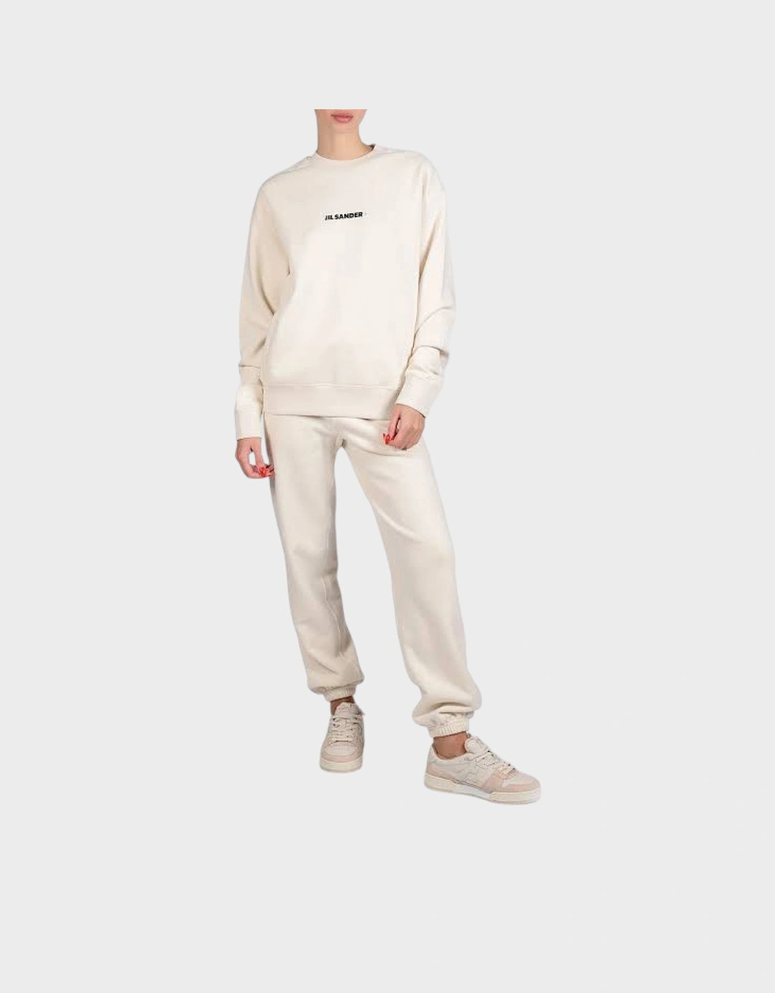 Terry Logo Sweatshirt Cream