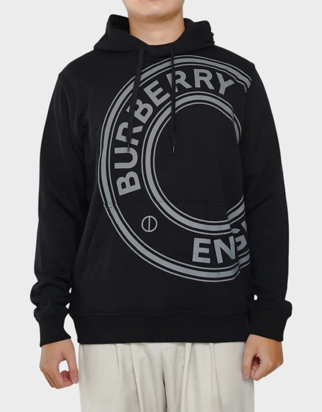 Farley Print Hoodie Black