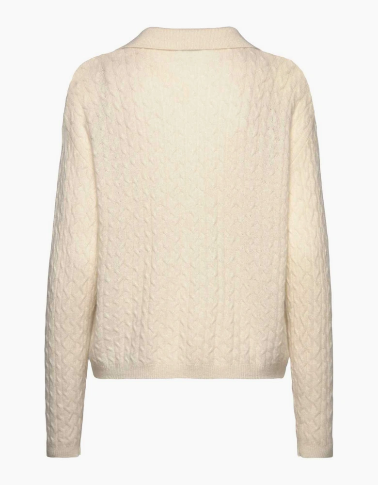 Laica cable cashmere pullover