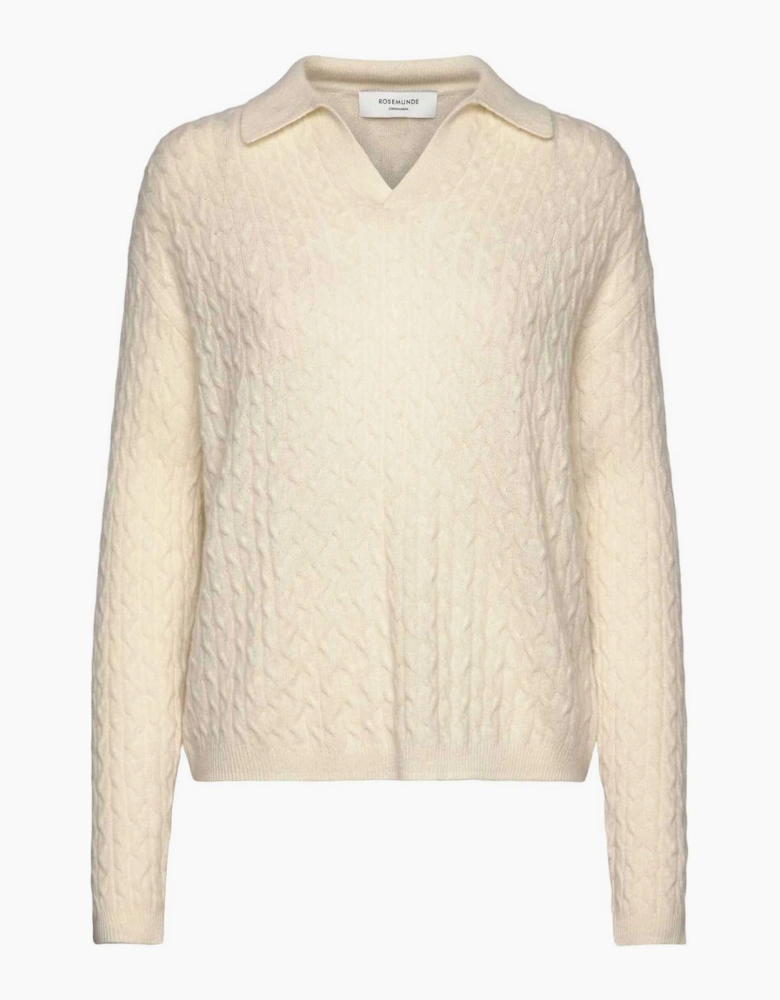 Laica cable cashmere pullover