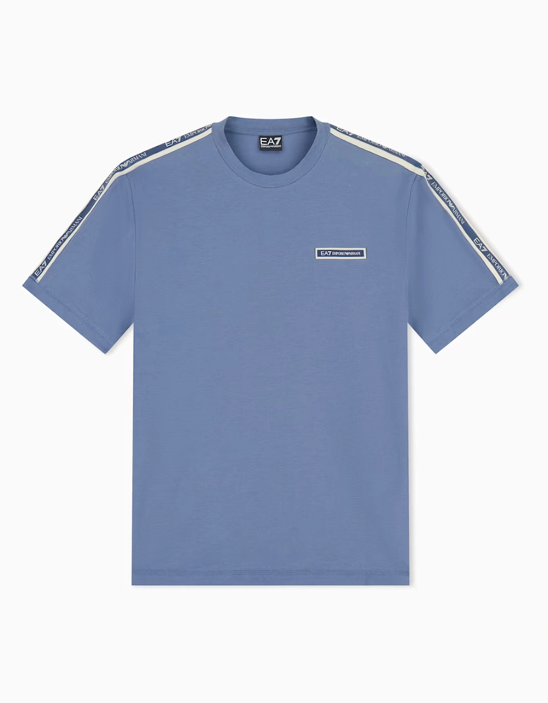 Tape Logo T-Shirt - Blue Horizon