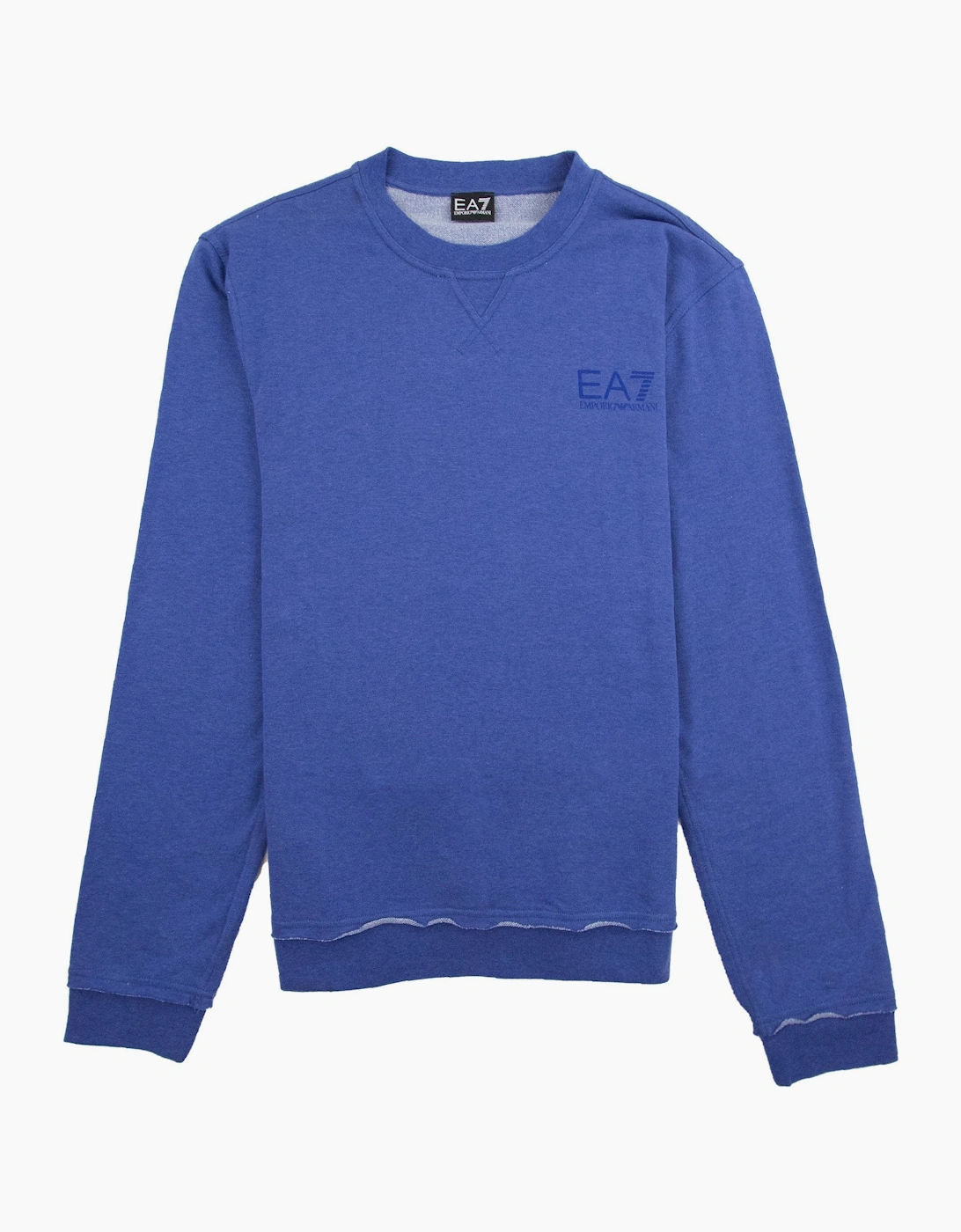 EA7 Small Logo Crewneck Sweatshirt True Blue