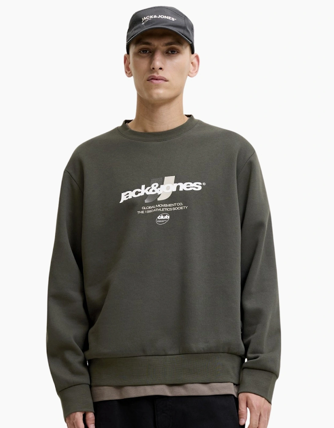 Jack & Jones Mens JCO Club Crew Sweatshirt