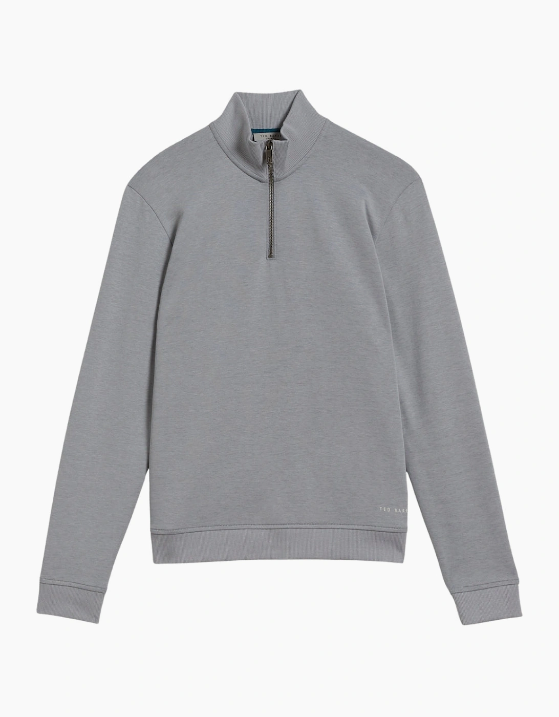 Ted Baker Antram Half Zip Funnel Neck Grey Sweater