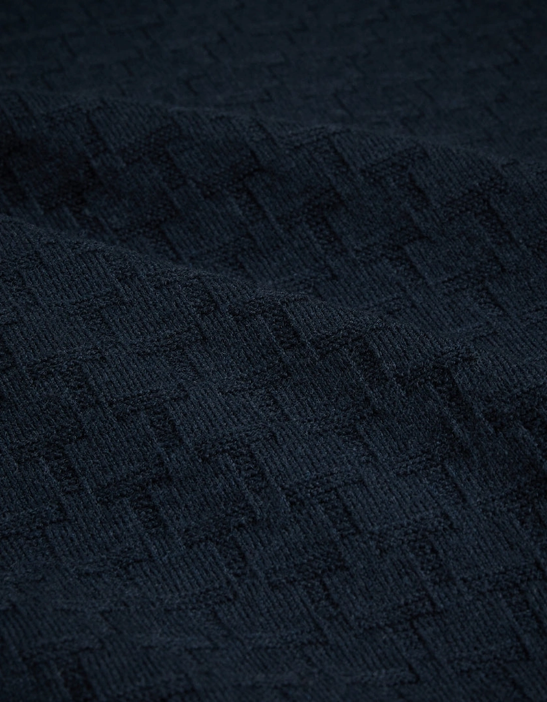 Ted Baker Morar T Stitch Knitted Navy Polo Shirt
