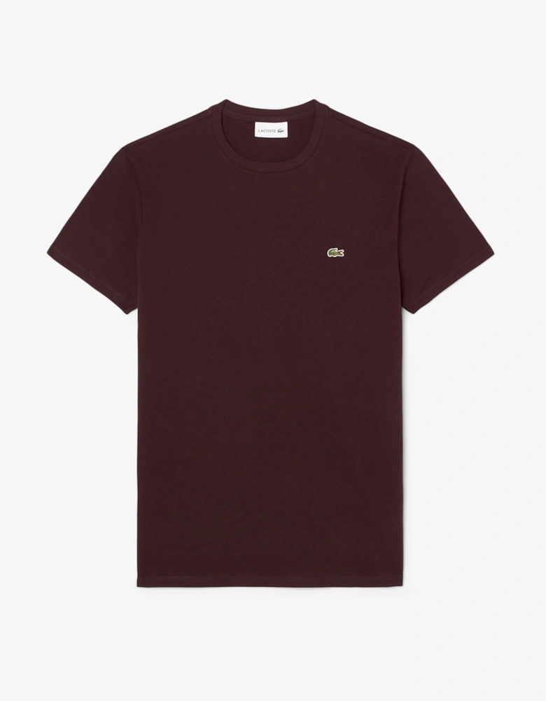 Lacoste Mens Crew Neck Pima Cotton Jersey T-Shirt - Oxalis 3KE