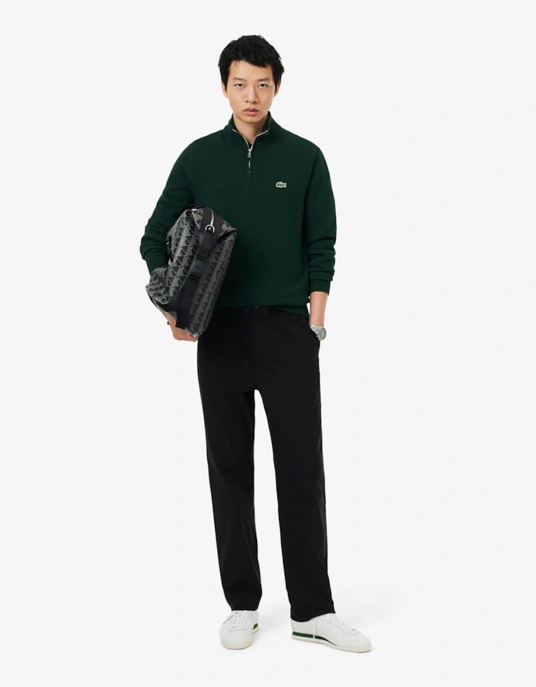 Lacoste Half Zip Logo Mens Sweatshirt - Sinople YZP