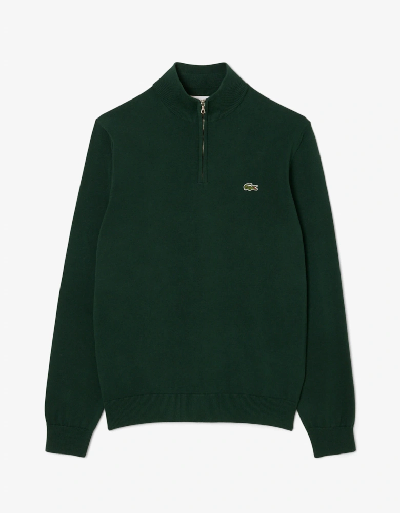 Lacoste Half Zip Logo Mens Sweatshirt - Sinople YZP