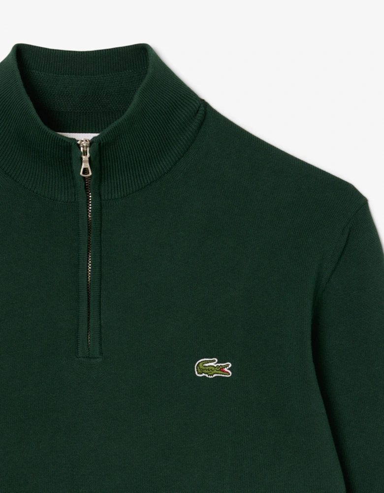 Lacoste Half Zip Logo Mens Sweatshirt - Sinople YZP