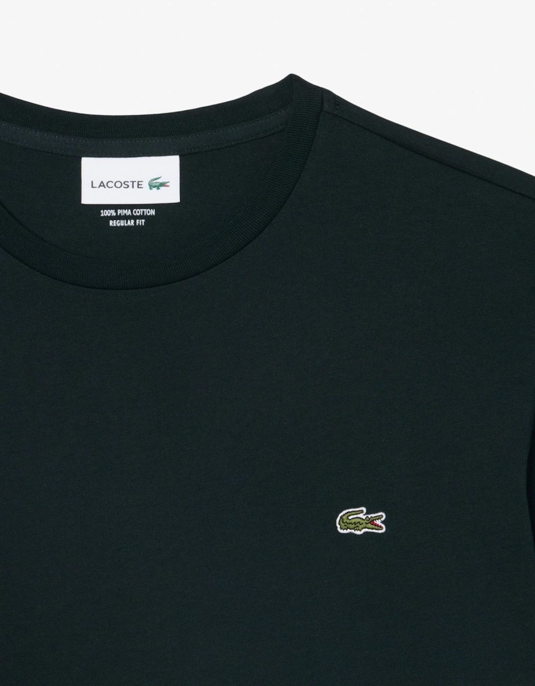 Lacoste Mens Crew Neck Pima Cotton Jersey T-Shirt - Dark Varech GJP