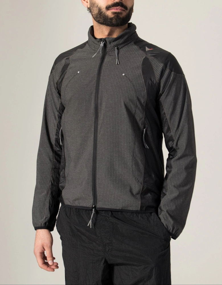 Numb Pinstriped Hooded Wind Jacket