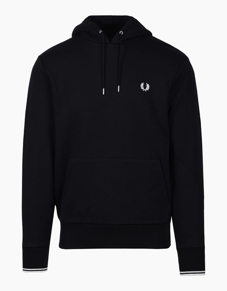 Fred Perry Tipped Hooded Sweatshirt Black