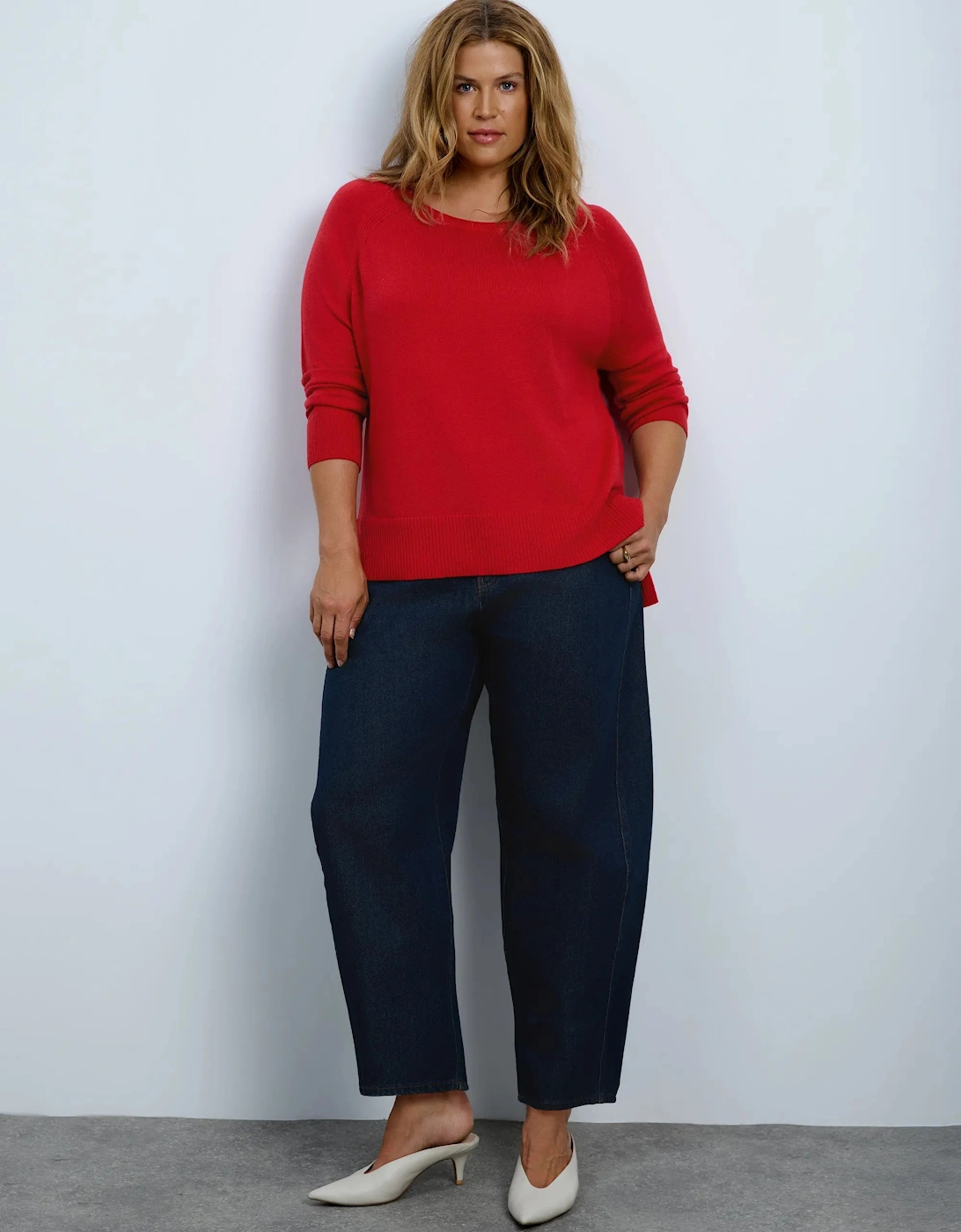 Red Cashmere Blend Jumper
