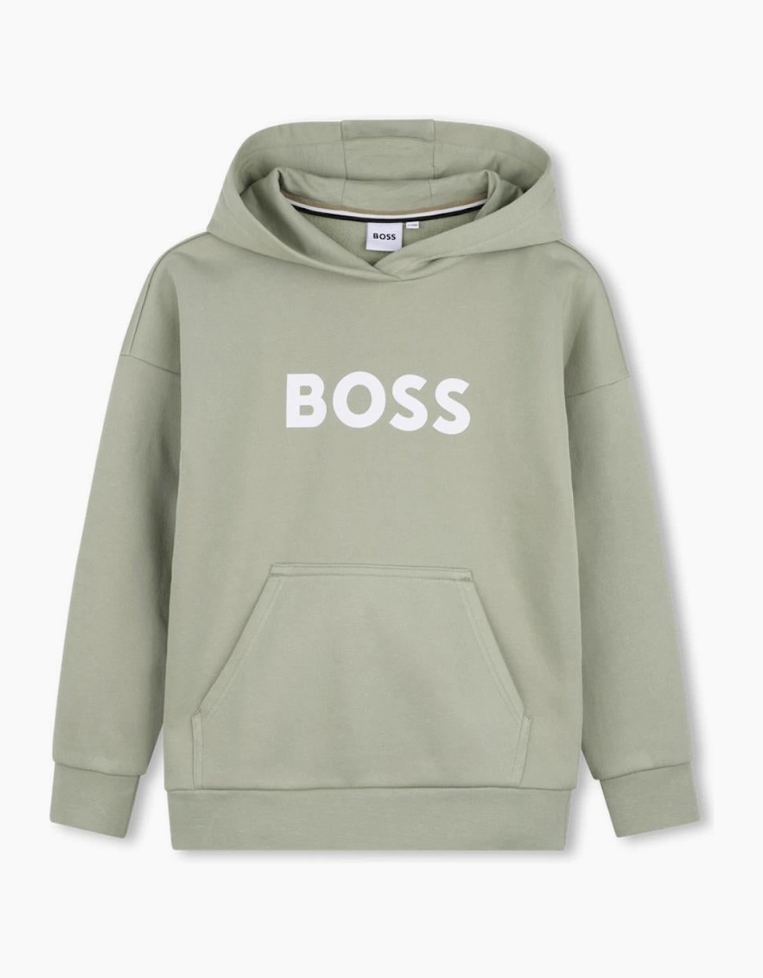 BOSS BOYS HOODY IN ELM GREEN J53396