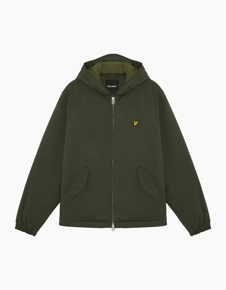 Lyle & Scott Padded Hooded Zip Through Jacket Deep Depths