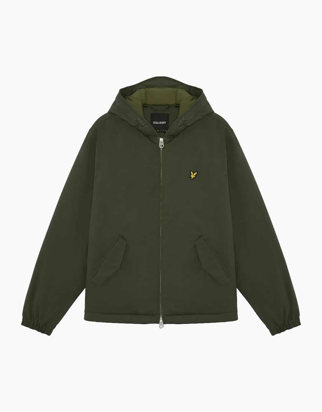 Lyle & Scott Padded Hooded Zip Through Jacket Deep Depths