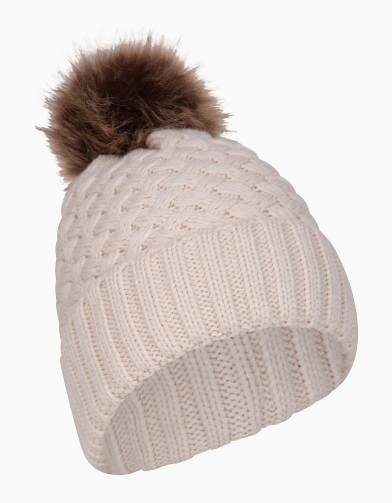 Mountain Warehouse Womens/Ladies Lisbon Pom Pom Borg Lined Beanie