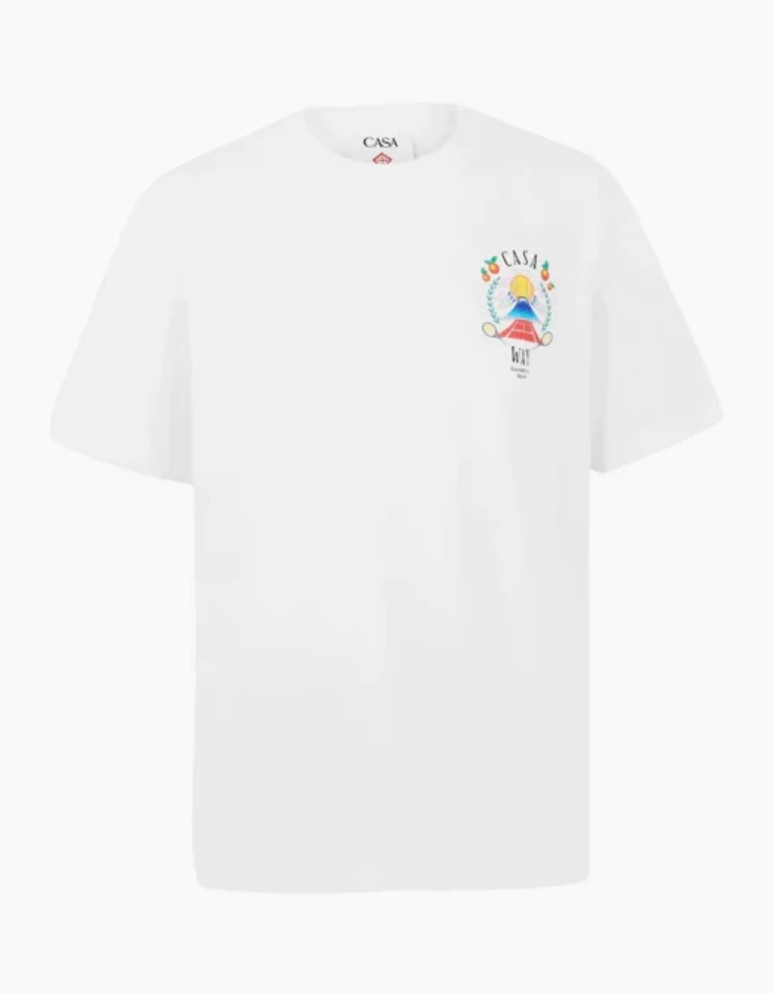 CASABLANCA CASA WAY MOUNTAIN TEE WHITE