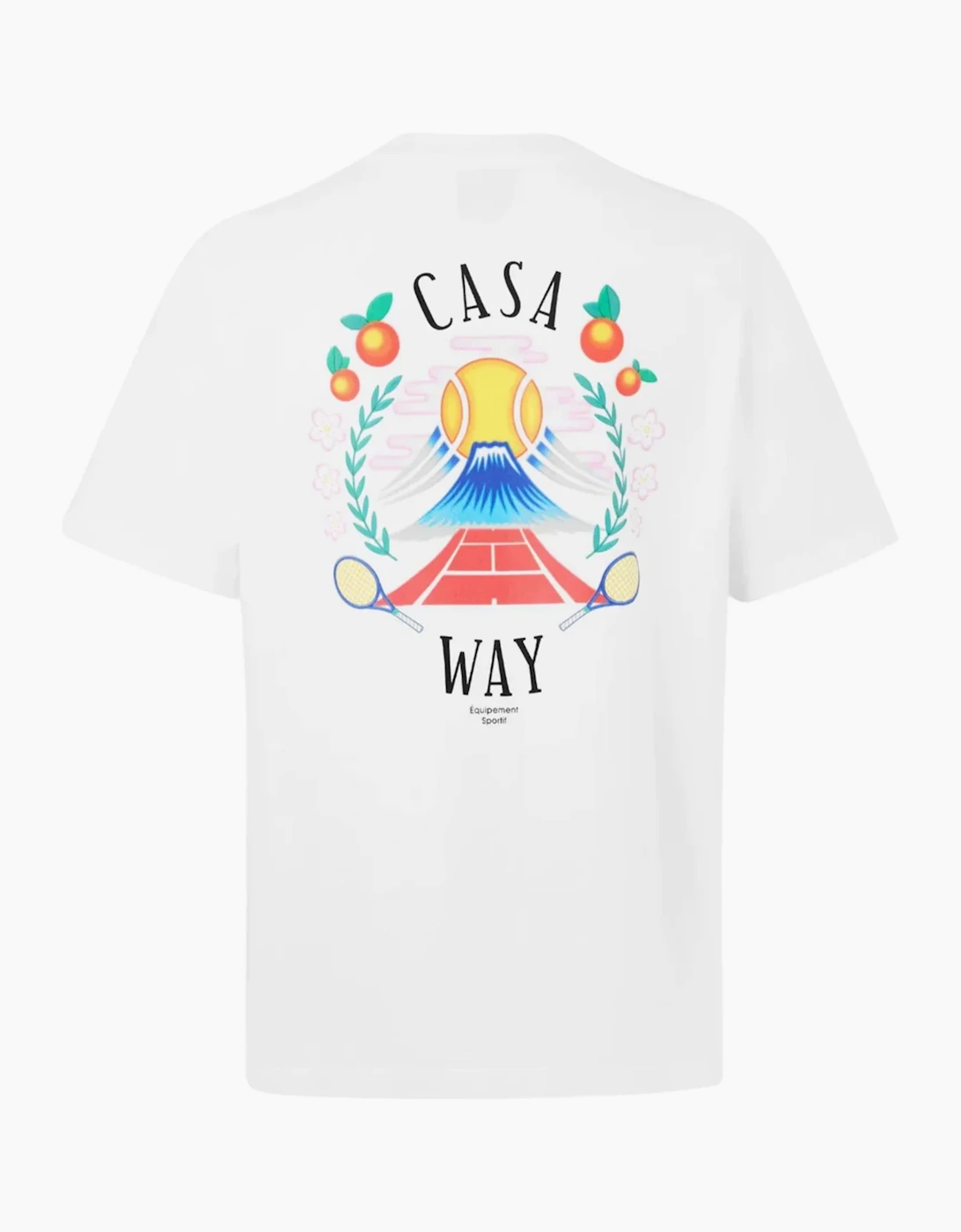 CASABLANCA CASA WAY MOUNTAIN TEE WHITE