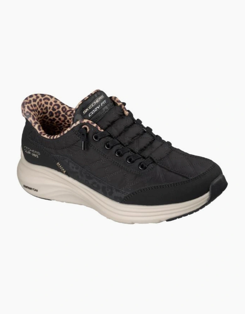 Skechers Slip-ins: Contour Foam - Cozy Fit Leopard Dream 150419 in Black