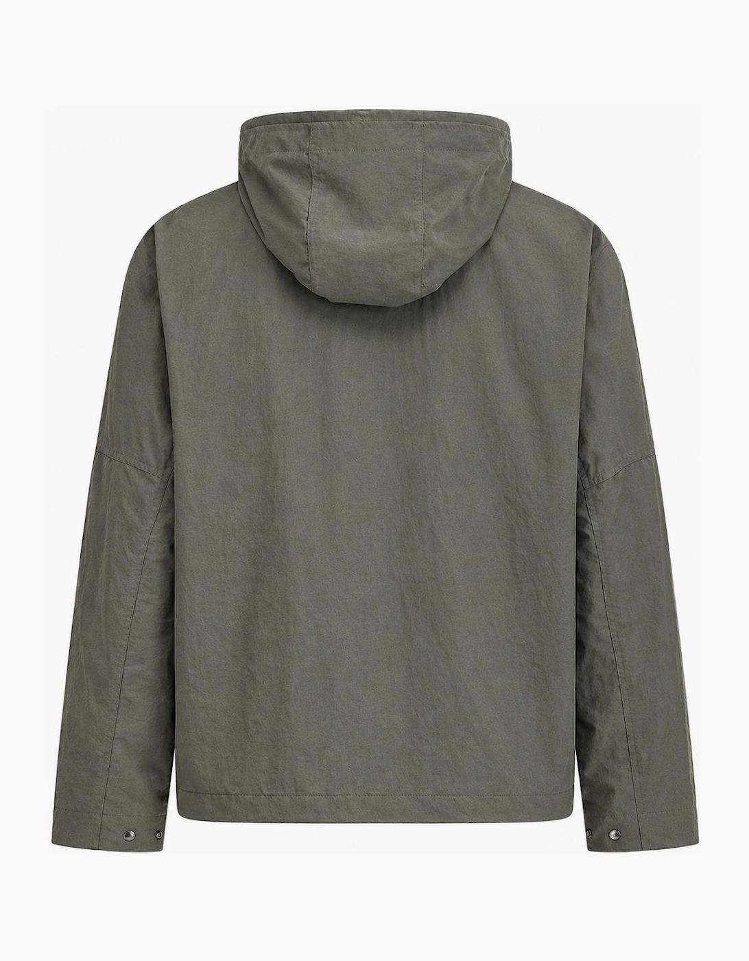 Fred Perry Cropped Ripstop Parka Jacket Field Green