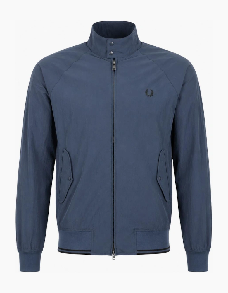 Fred Perry Crinkle Harrington Jacket Dark Airforce