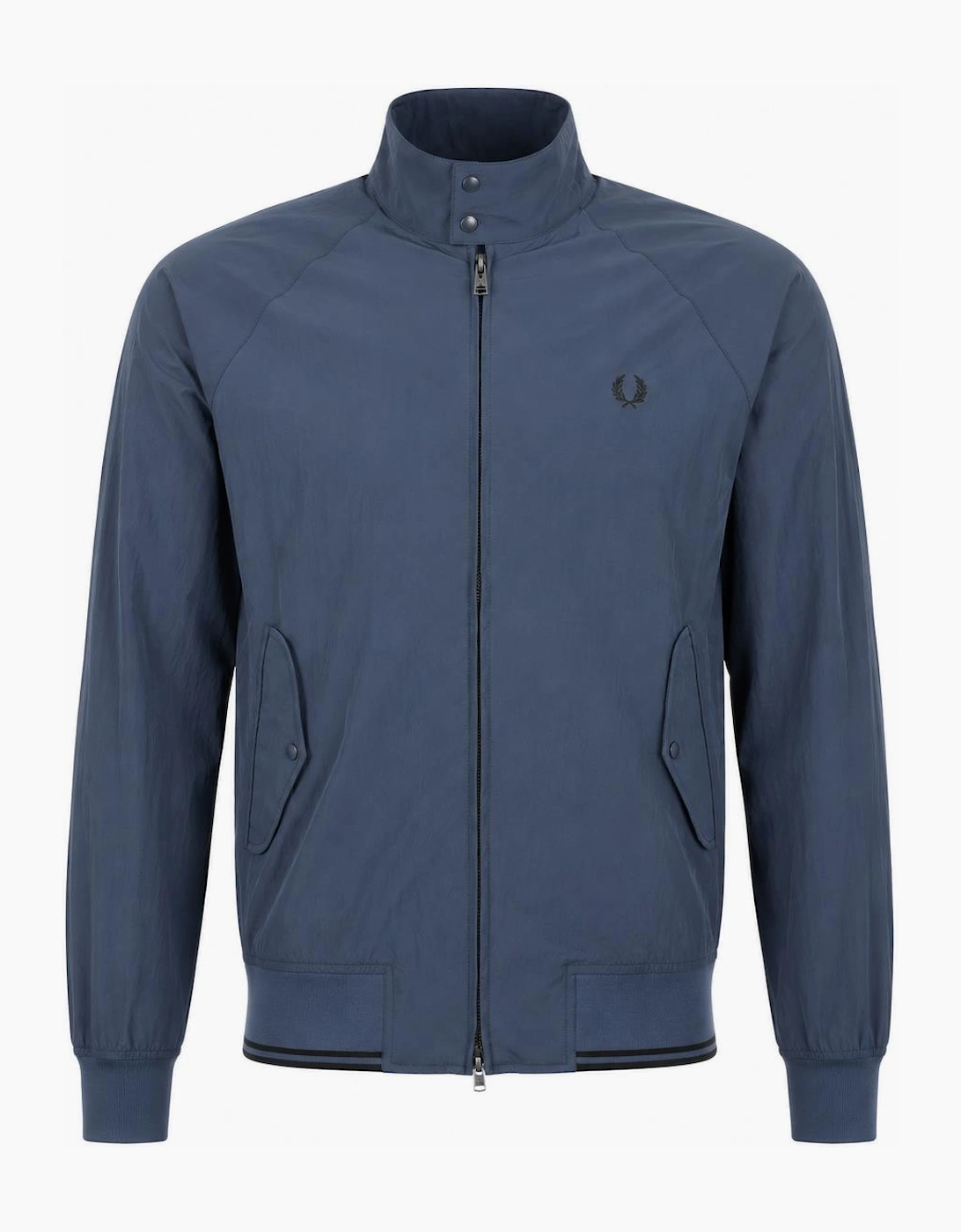 Fred Perry Crinkle Harrington Jacket Dark Airforce