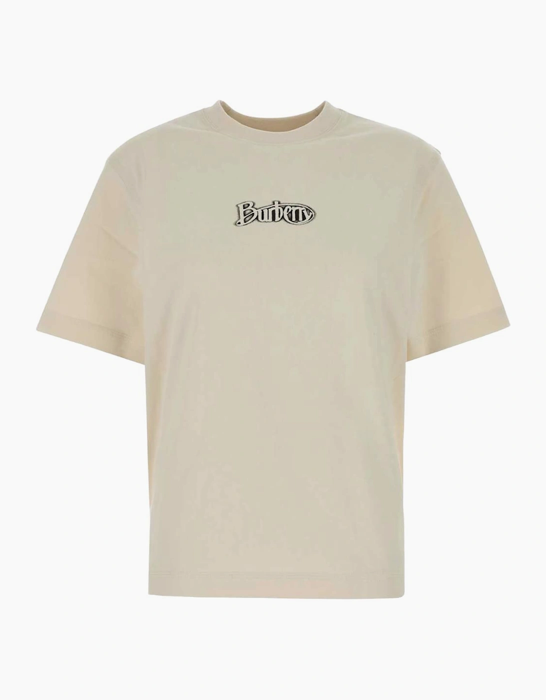 Burberry Signature Logo Print T-Shirt in Cream