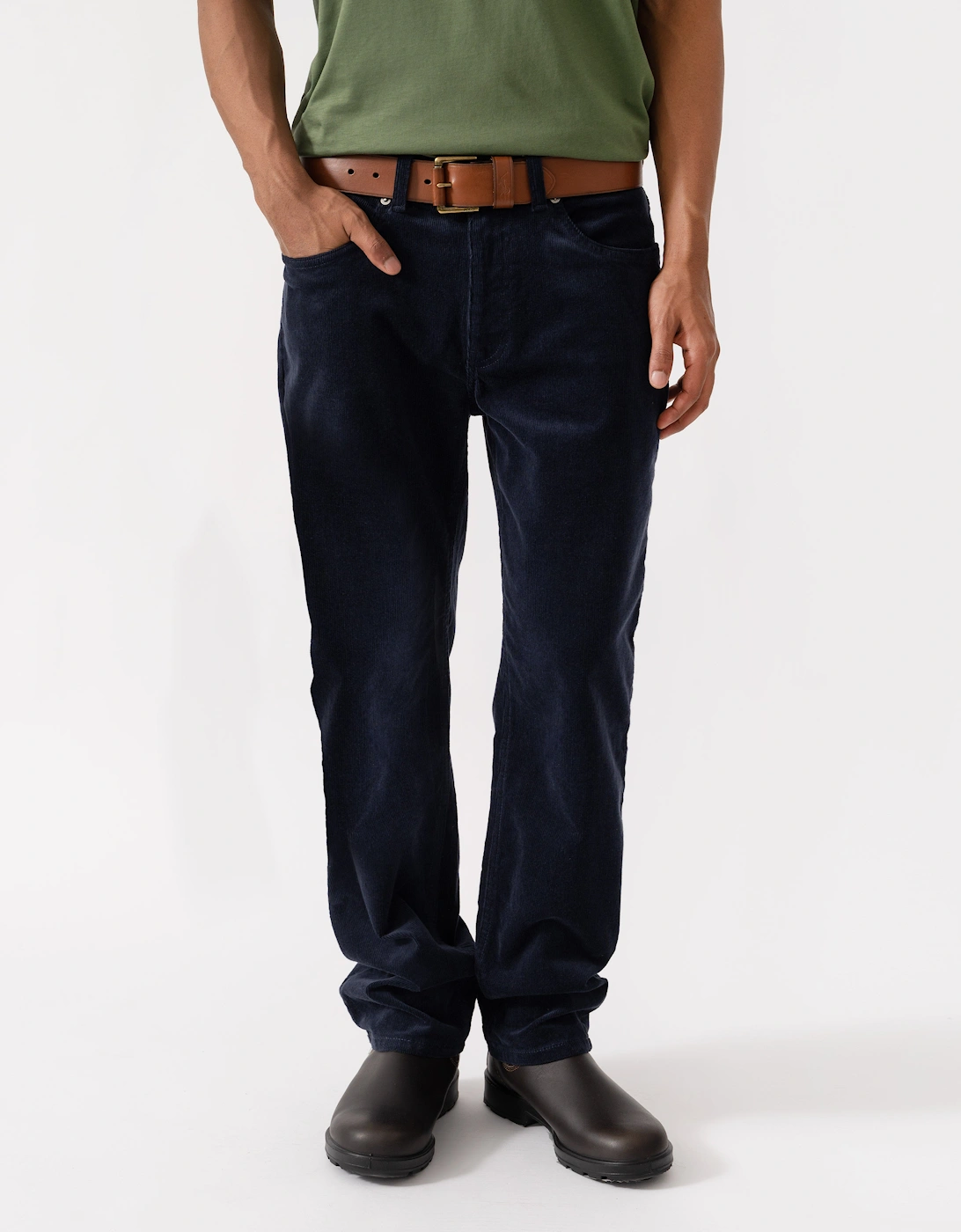 GANT Mens Regular Fit Cord Jeans - 433 Evening Blue