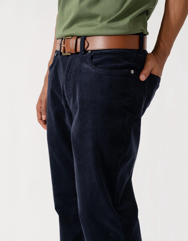GANT Mens Regular Fit Cord Jeans - 433 Evening Blue