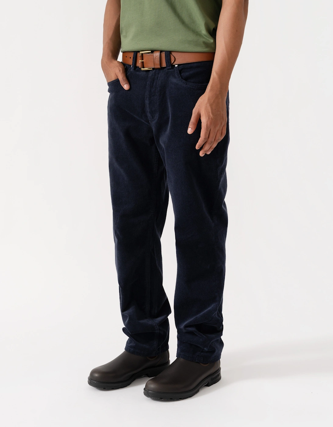 GANT Mens Regular Fit Cord Jeans - 433 Evening Blue