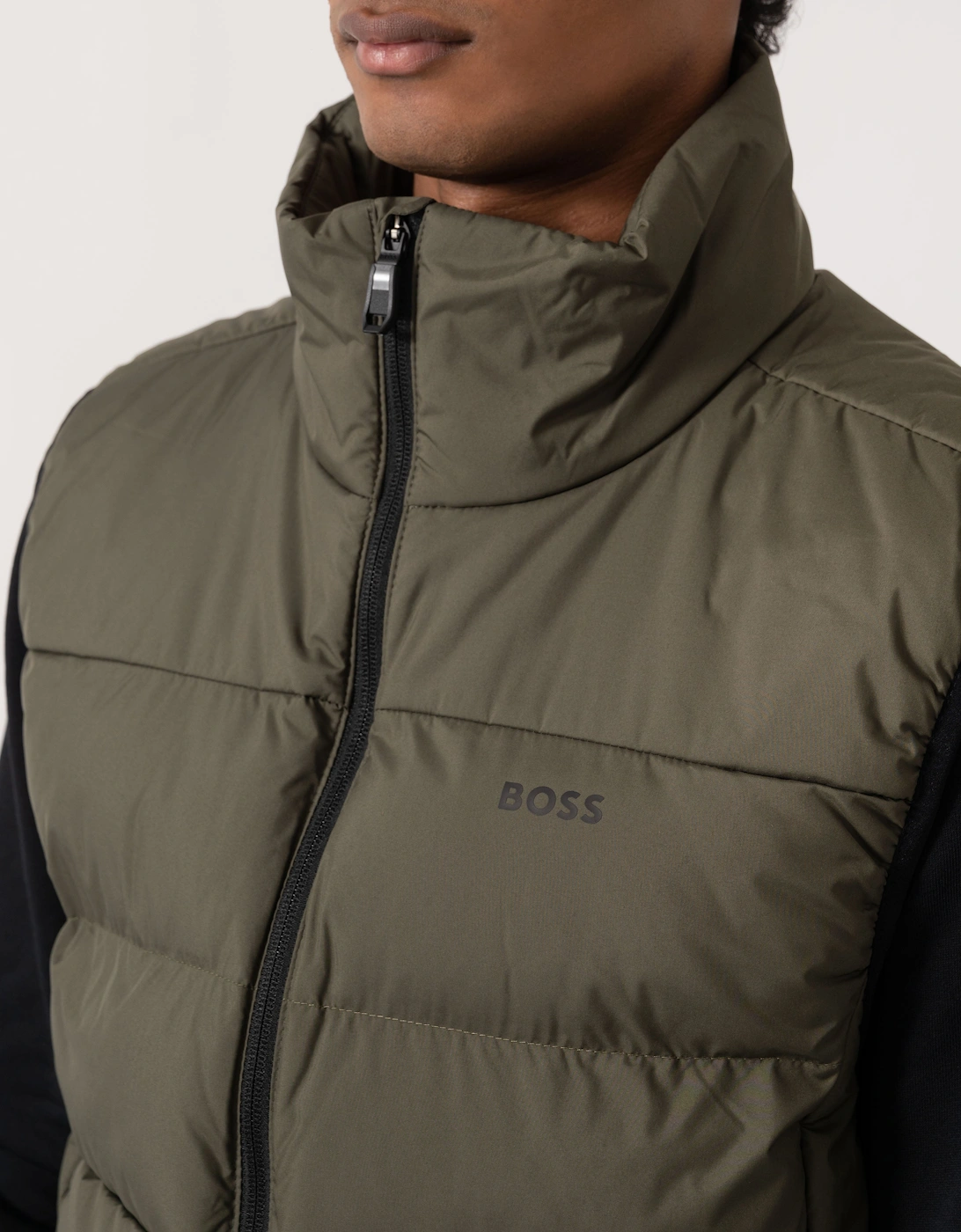 BOSS Green OW Urbanex Mens Puffer Gilet - Open Green 398