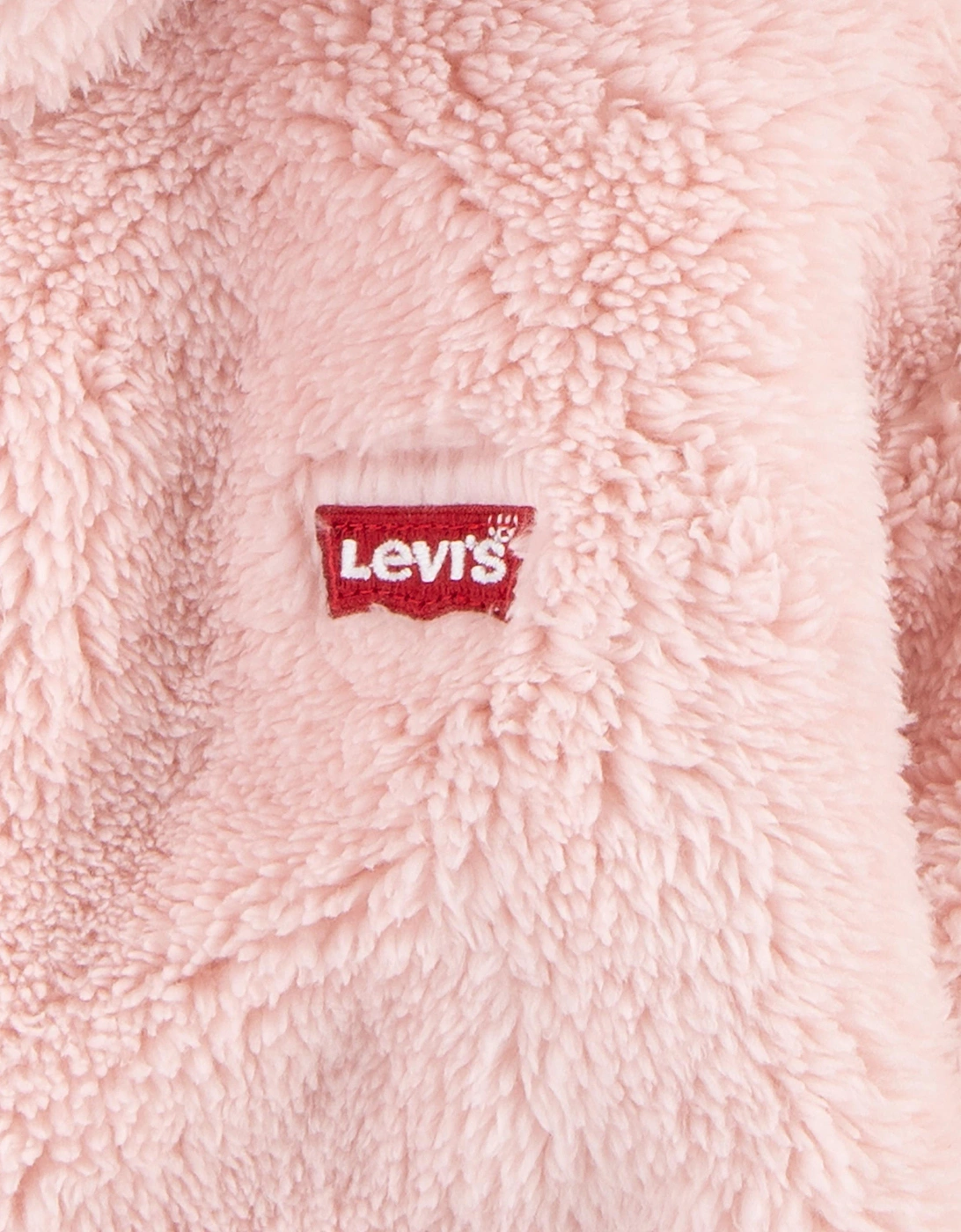 Levi's Baby Girls Bear Sherpa Coverall in Pink