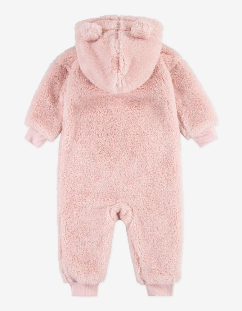 Levi's Baby Girls Bear Sherpa Coverall in Pink