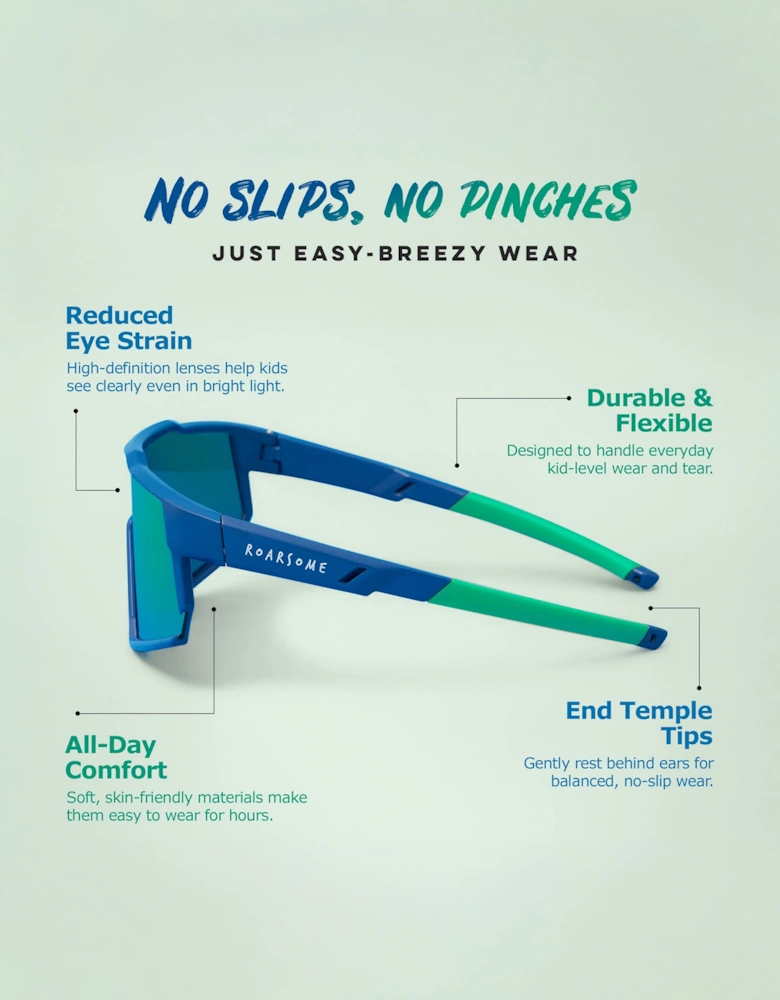 Roarsome Kids Sunglasses in Blue