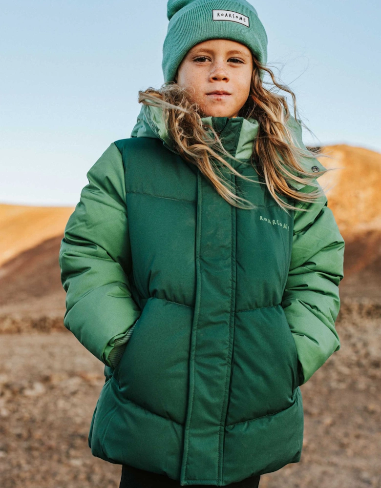 Roarsome Boys Puffer Jacket in Green