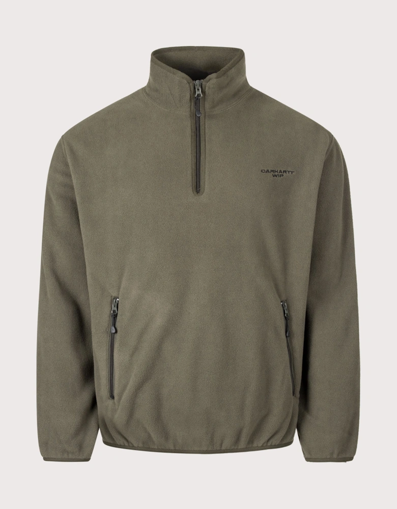 Balloon Fit Edmore Quarter Zip Fleece Sweatshirt