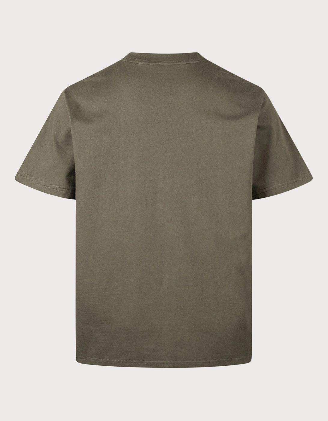 Loose Fit Script Embroidery T-Shirt